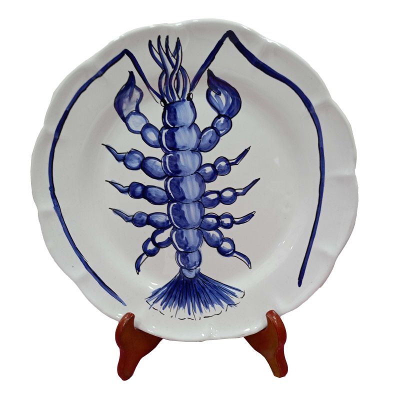 Dish, plate Sea line. Vietri Ceramics dinner,...