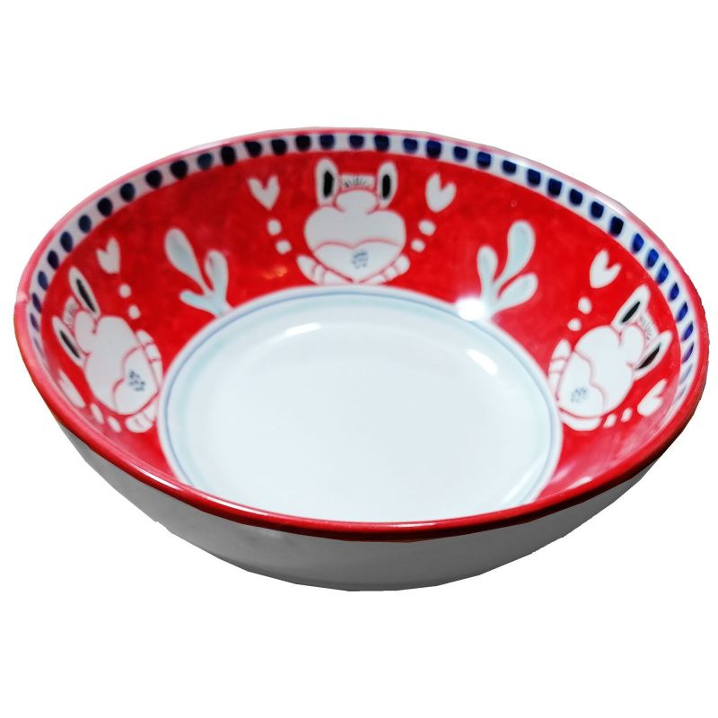Bowl wave border Animal line - handpainted...