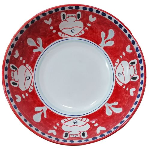 Bowl wave border Animal line - handpainted Vietri ceramic