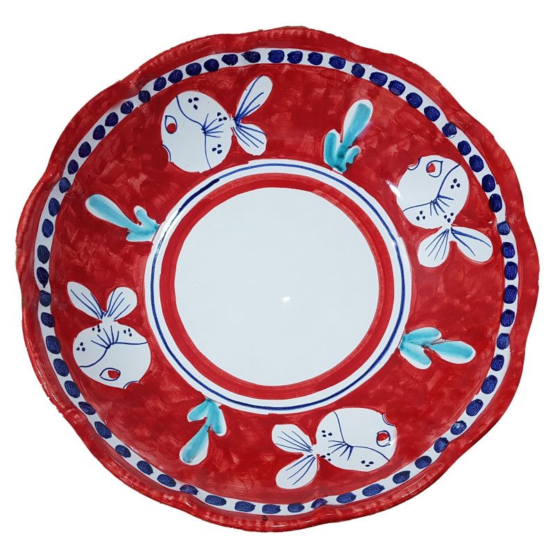 Bowl wave border Animal line - handpainted...