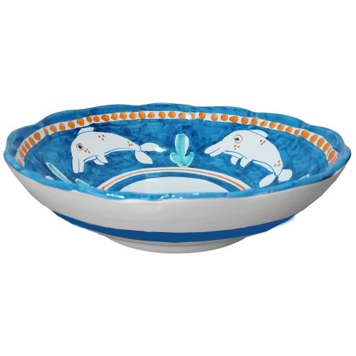 Bowl wave border Animal line - handpainted Vietri ceramic