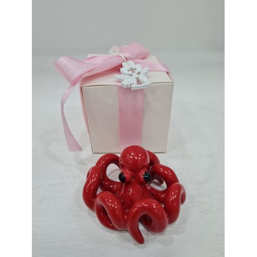 Bomboniera placeholder octopus. handpainted Vietri ceramic