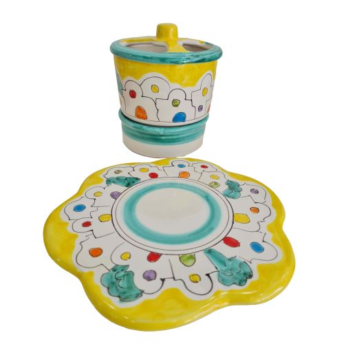 Poggiapentole Poggia pentole linea Casette. In Ceramica di Vietri.