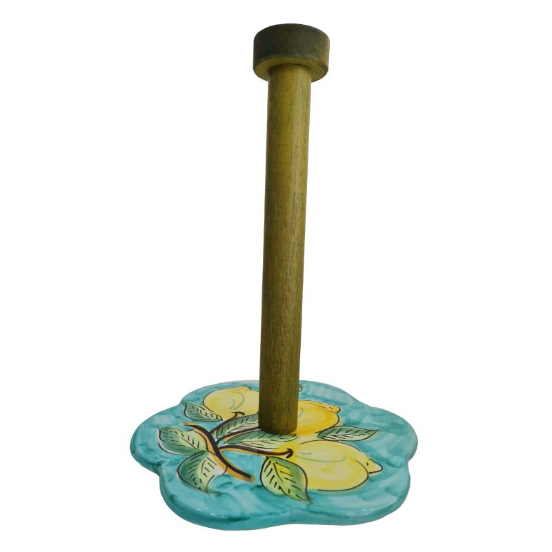 Thekenrollenhalter mit Holzstange Lemon Line....