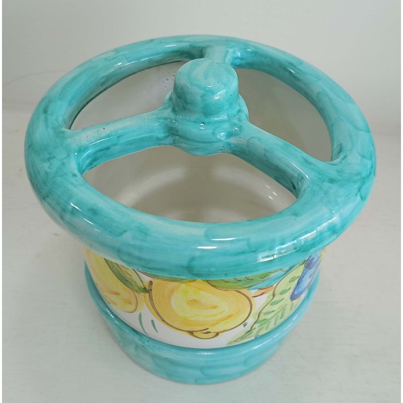 Cutlery drainer lemon and flower line. Vietri...