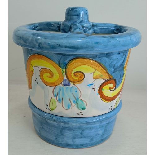 Cutlery drainer baroque line. Vietri ceramics.