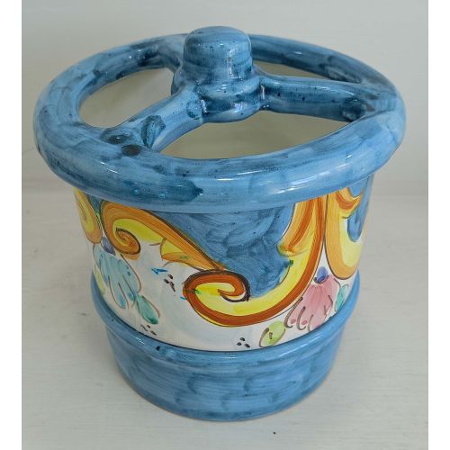 Cutlery drainer baroque line. Vietri ceramics. 2