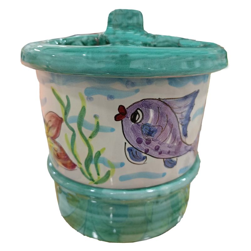 Scola Posate linea Mischia Pesci. Ceramica di...