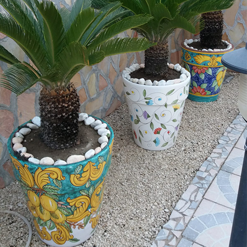 Conical plant pot